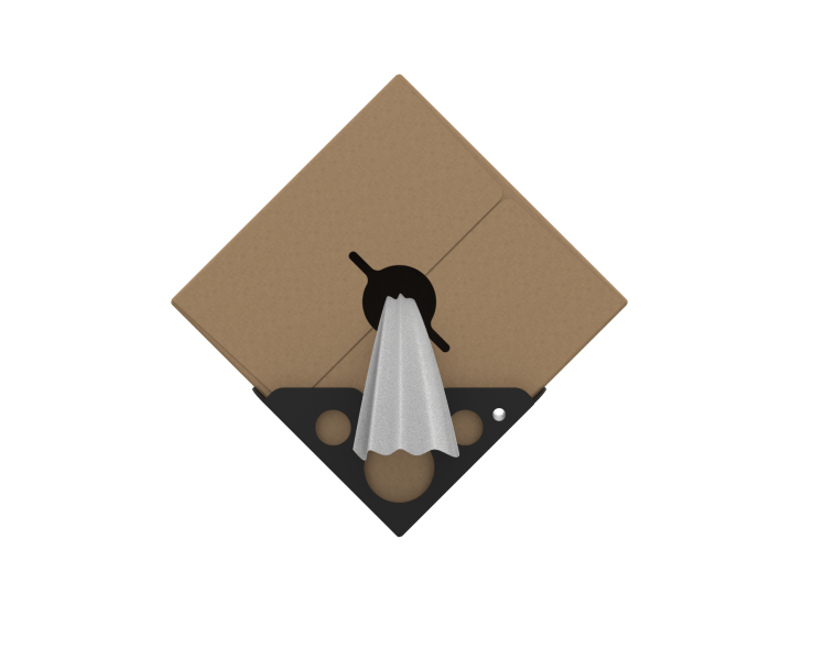 Black Line Rag Rag In A Box Holder