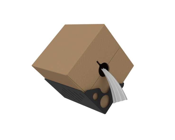 Black Line Rag Rag In A Box Holder